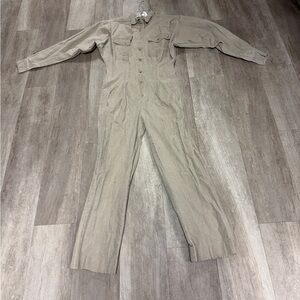 Rare Banana Republic Khaki Jumpsuit 100% cotton